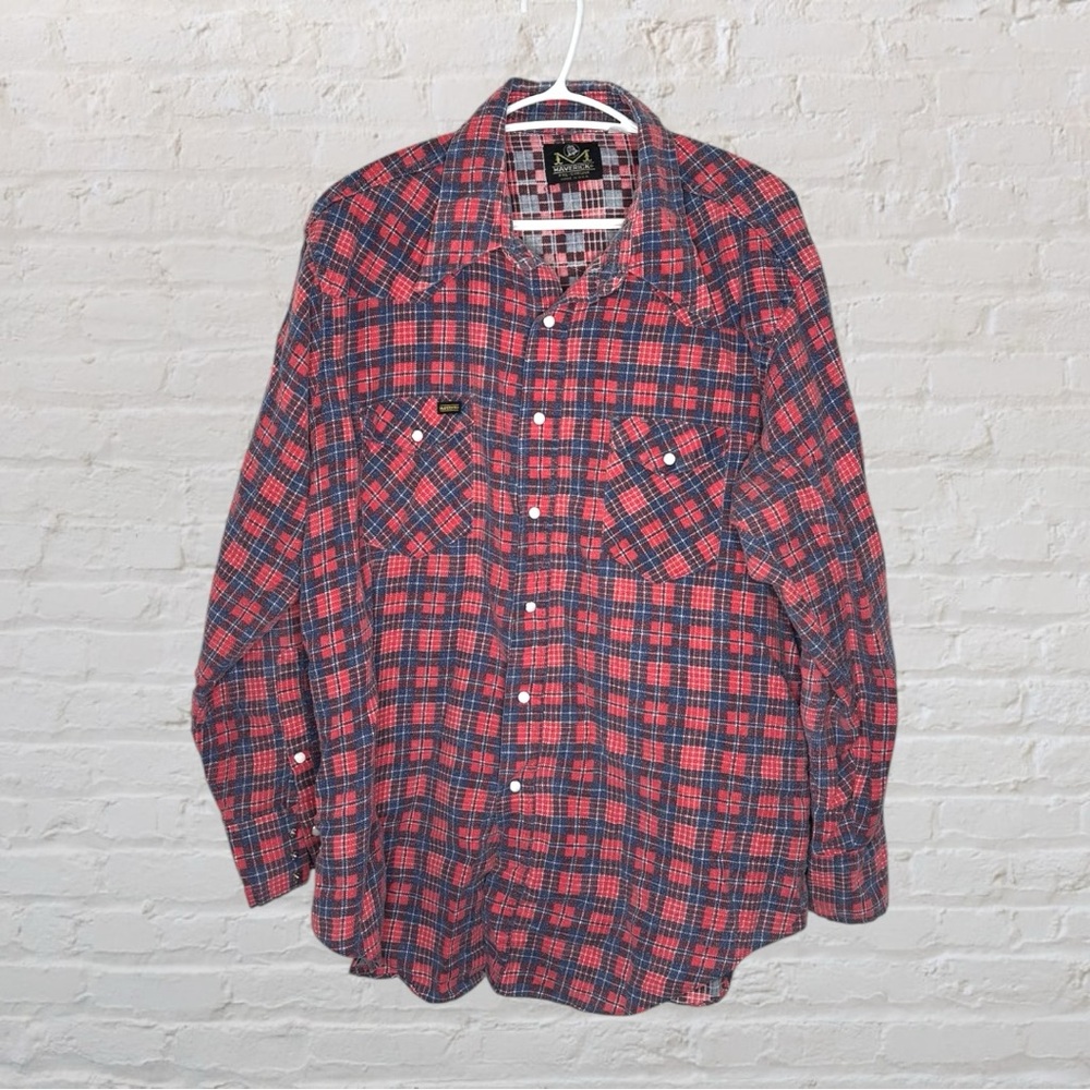 Maverick Plaid Flannel Button-Down Shirt